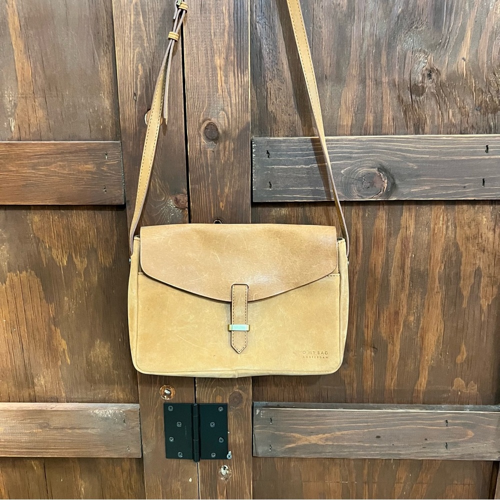 Fossil Tan Leather Crossbody Bag